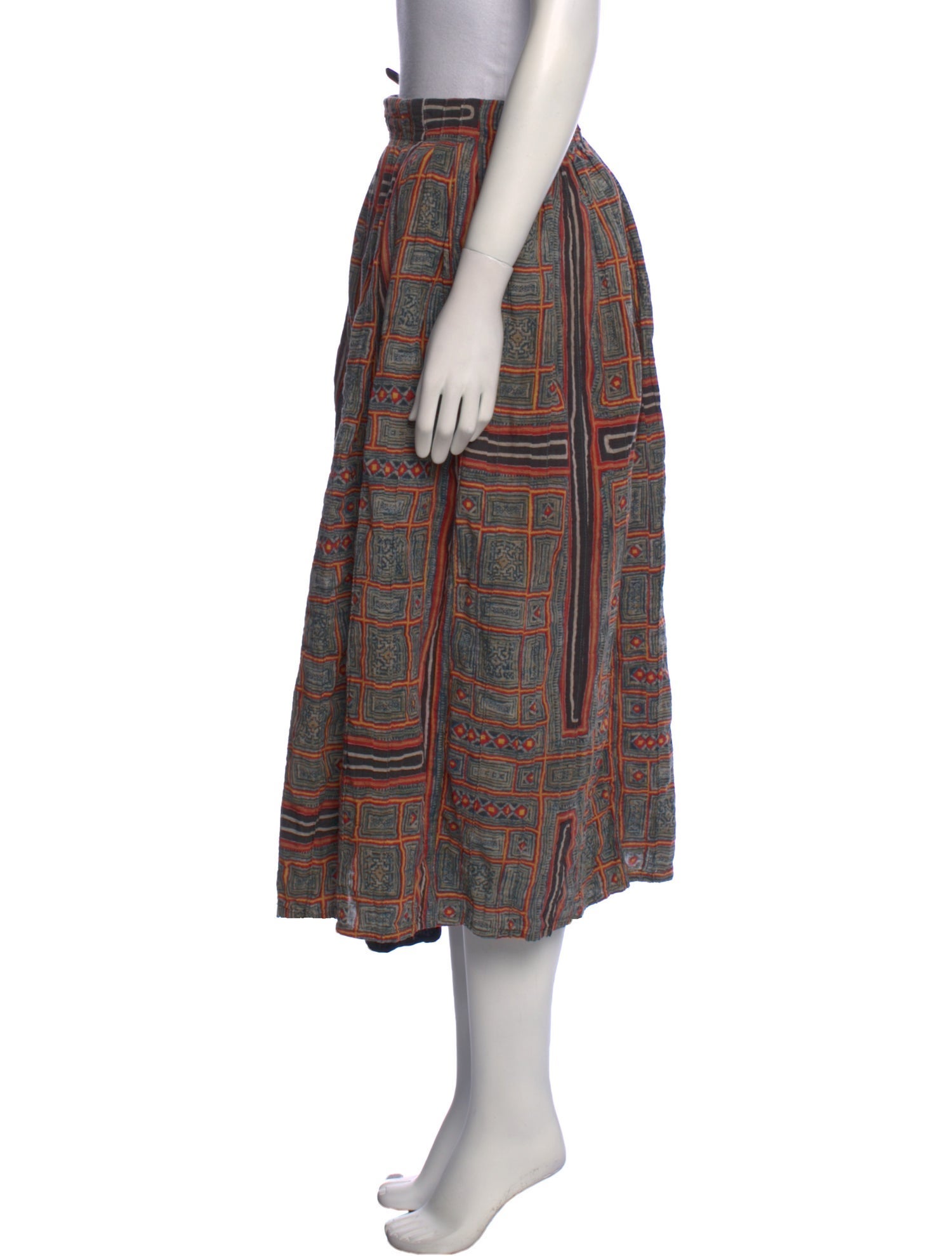 Kapital Printed Midi Length Skirt